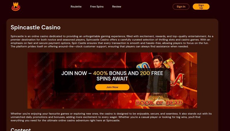 Spin Castle Casino: UK Players Unlock Massive Bonus Spins Today in United Kingdom